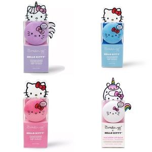 NIB BUNDLE The Crème Shop x Hello Kitty Macaron Lip Balm x 4